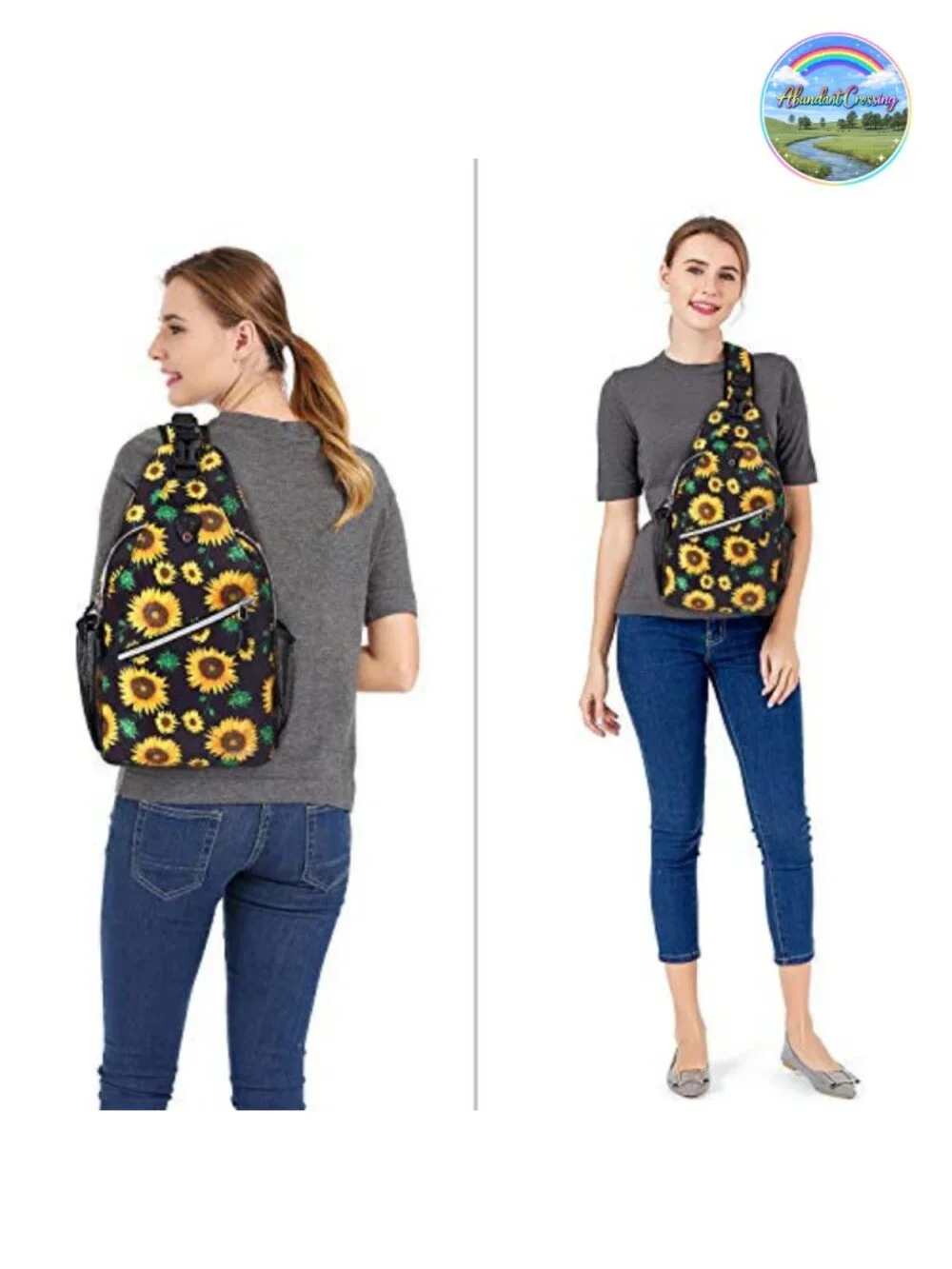 Sling Backpack Crossbody Shoulder Bag Travel Hiking Daypack